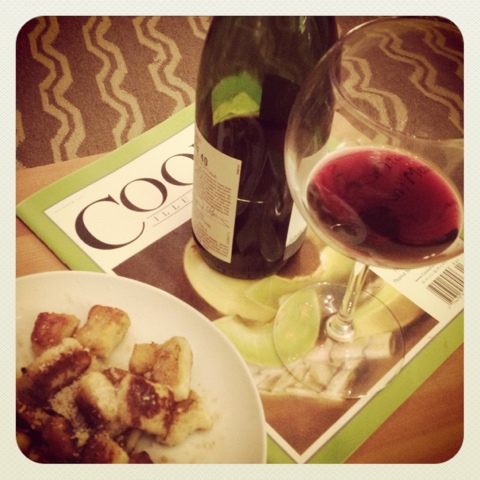 ricotta and chive gnocchi (and quitting)
