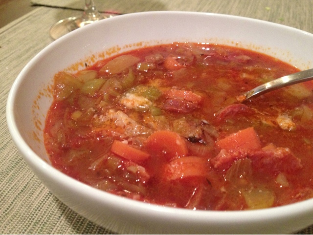 chorizo and lentil soup