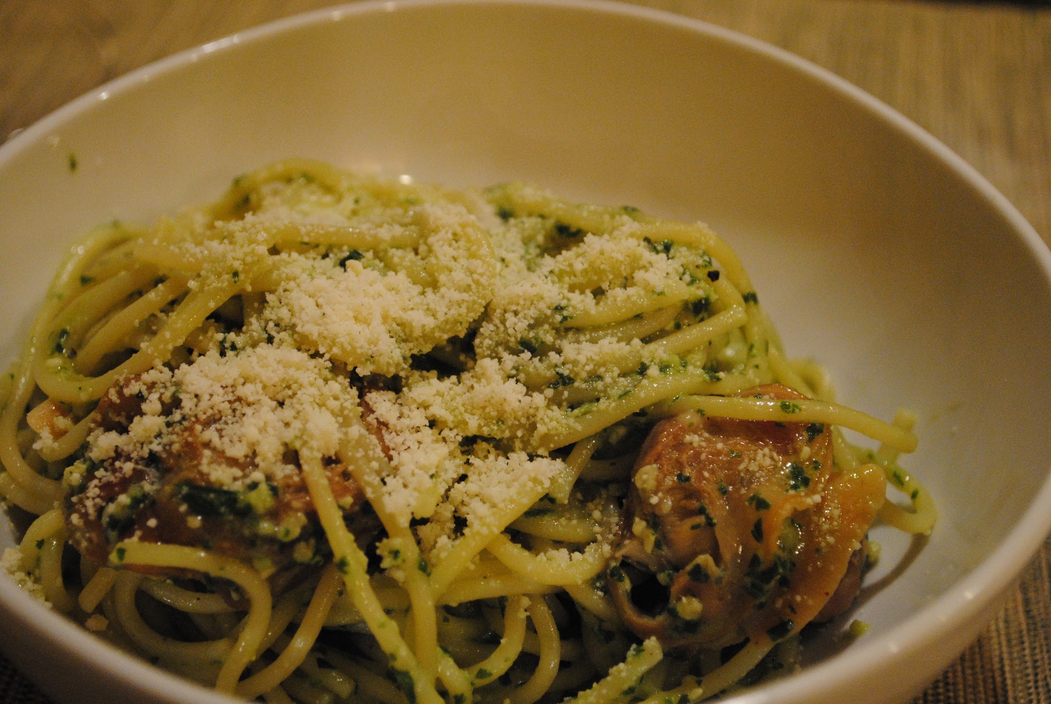 pesto crusted baked cod (and clams) — image 3