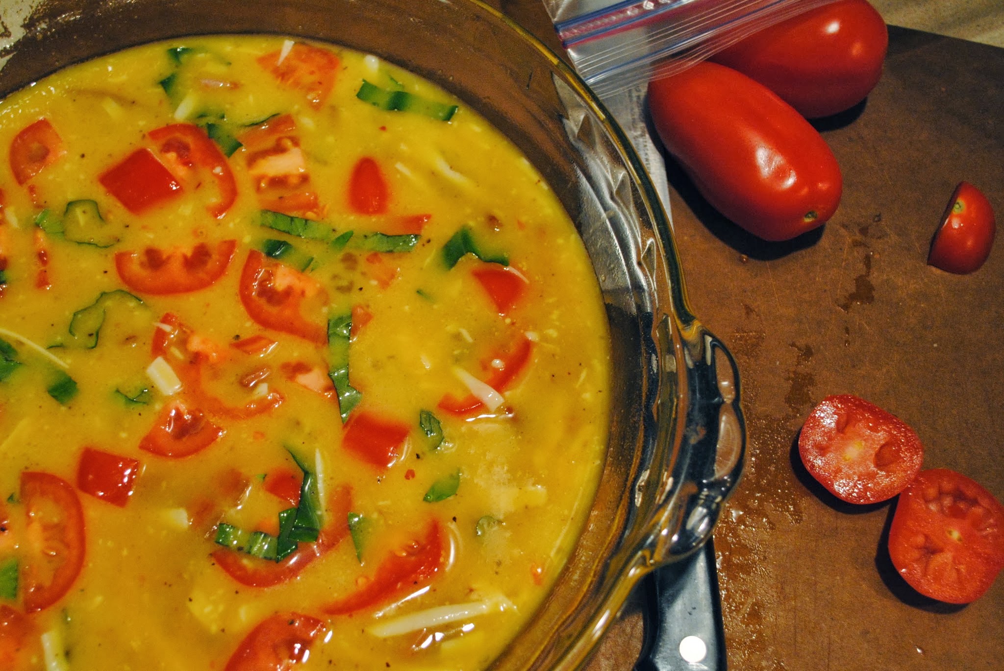 tomato pancetta basil quiche — image 6