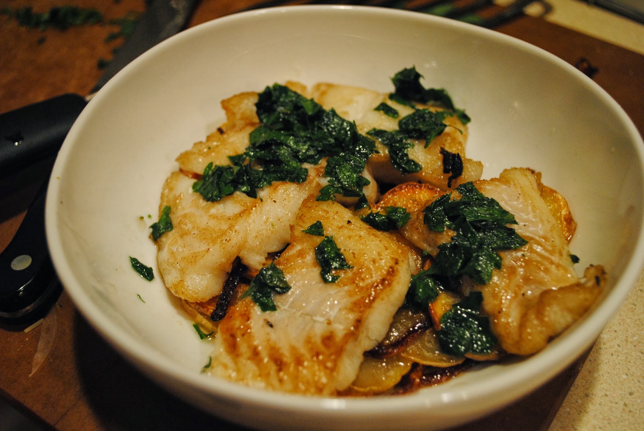cod with potatoes and salsa verde — image 6