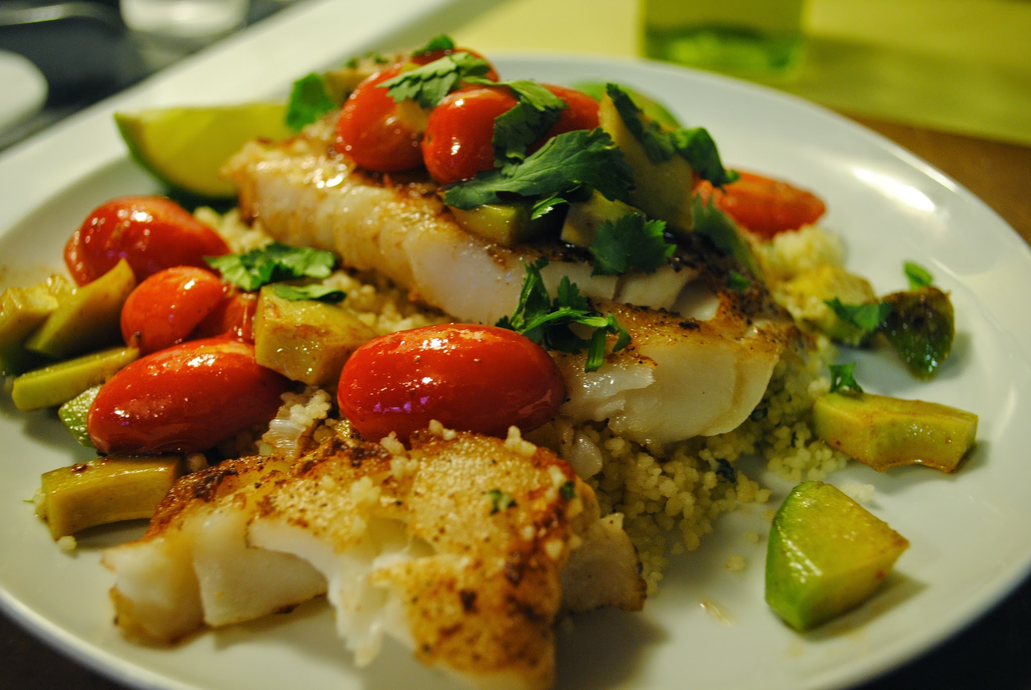 tomato tequila salsa ... and seared cod — image 3