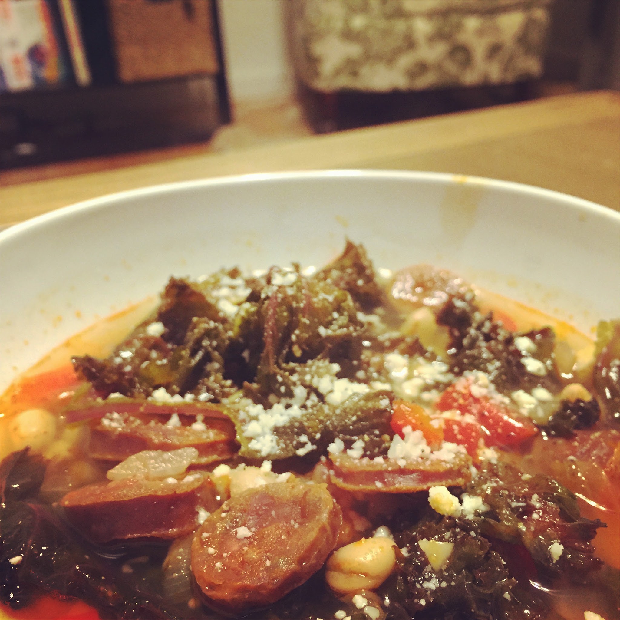 chorizo and kale soup