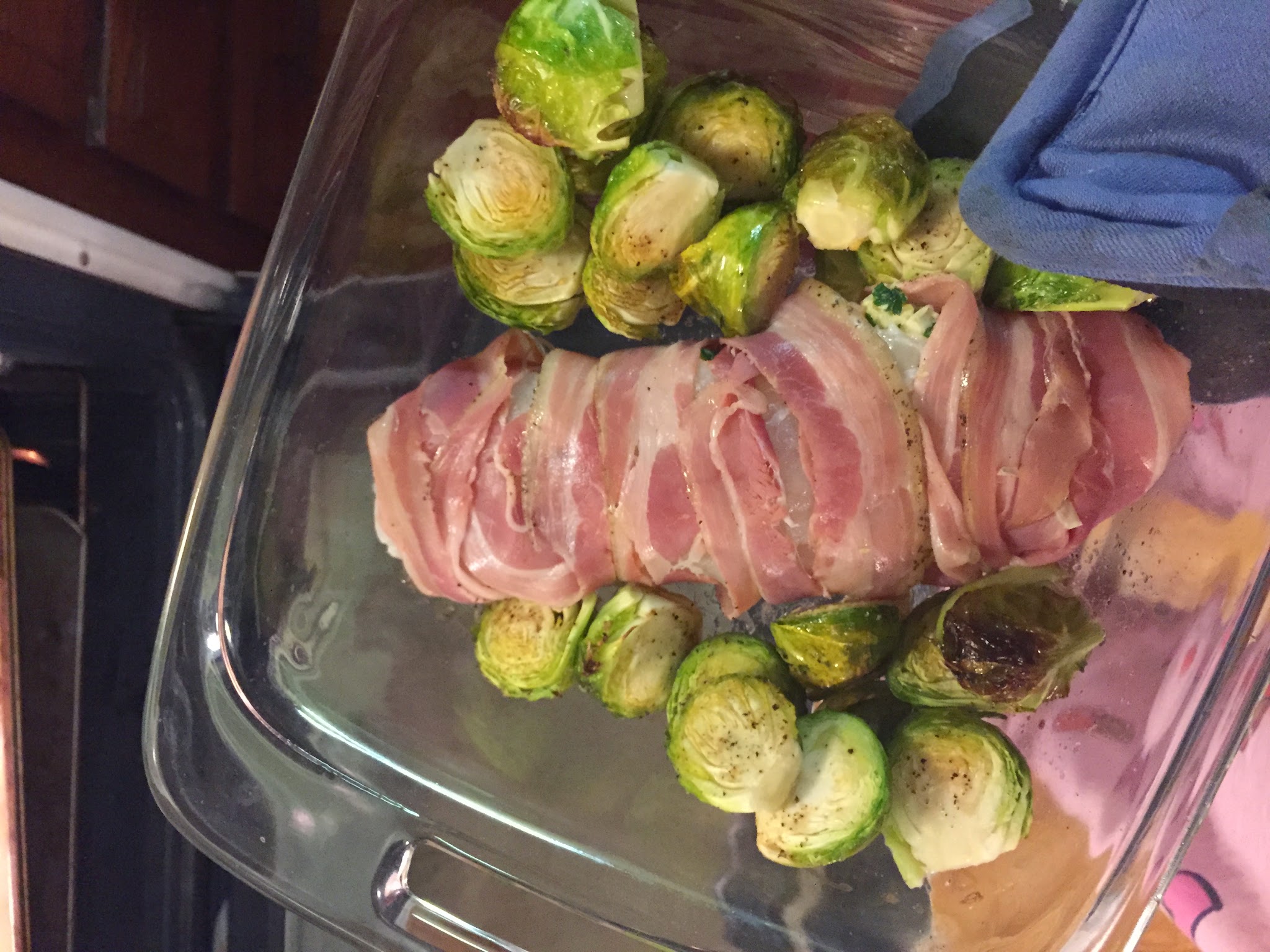 Pancetta wrapped cod... stuffed with artichoke pesto — image 3