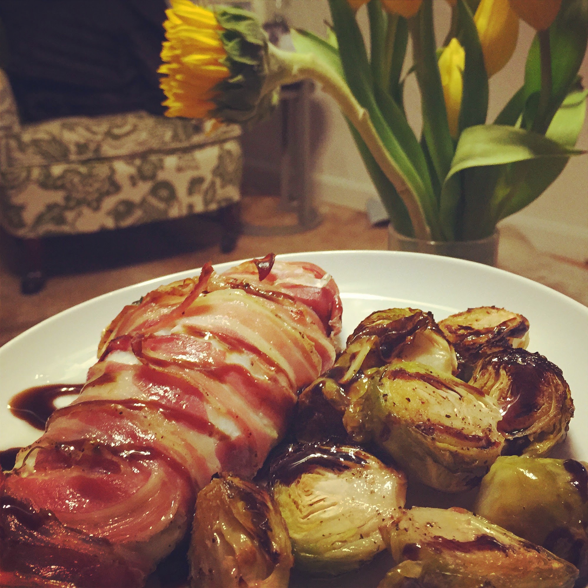 Pancetta wrapped cod... stuffed with artichoke pesto — image 1