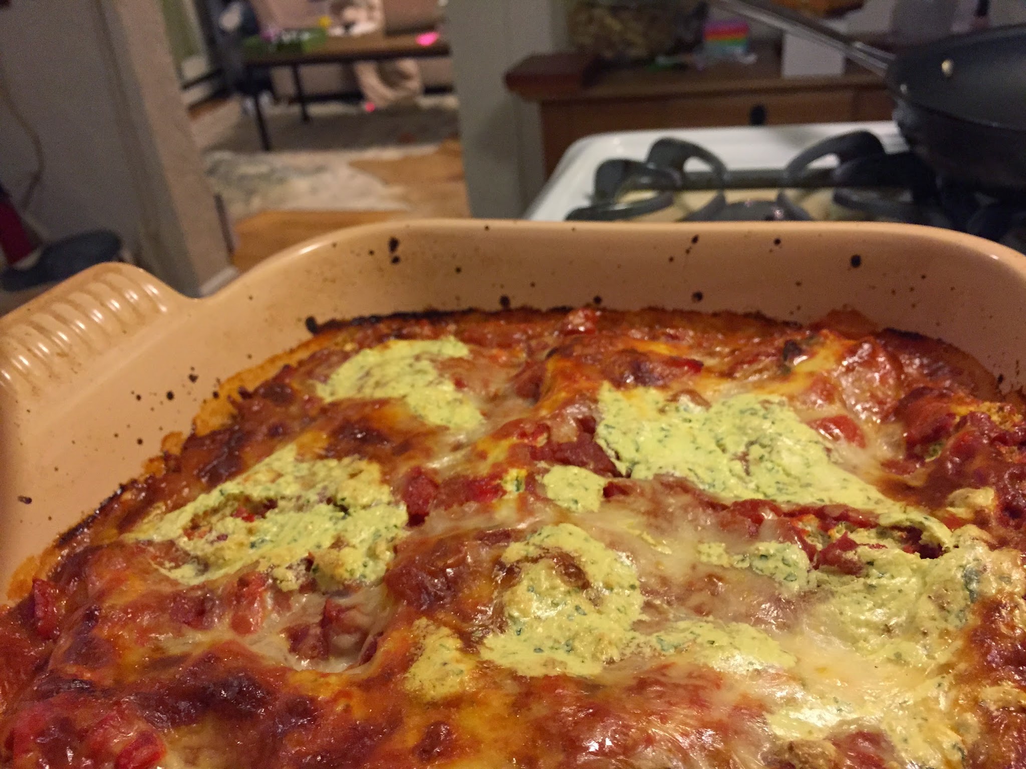 Roasted Cauliflower Lasagna is good