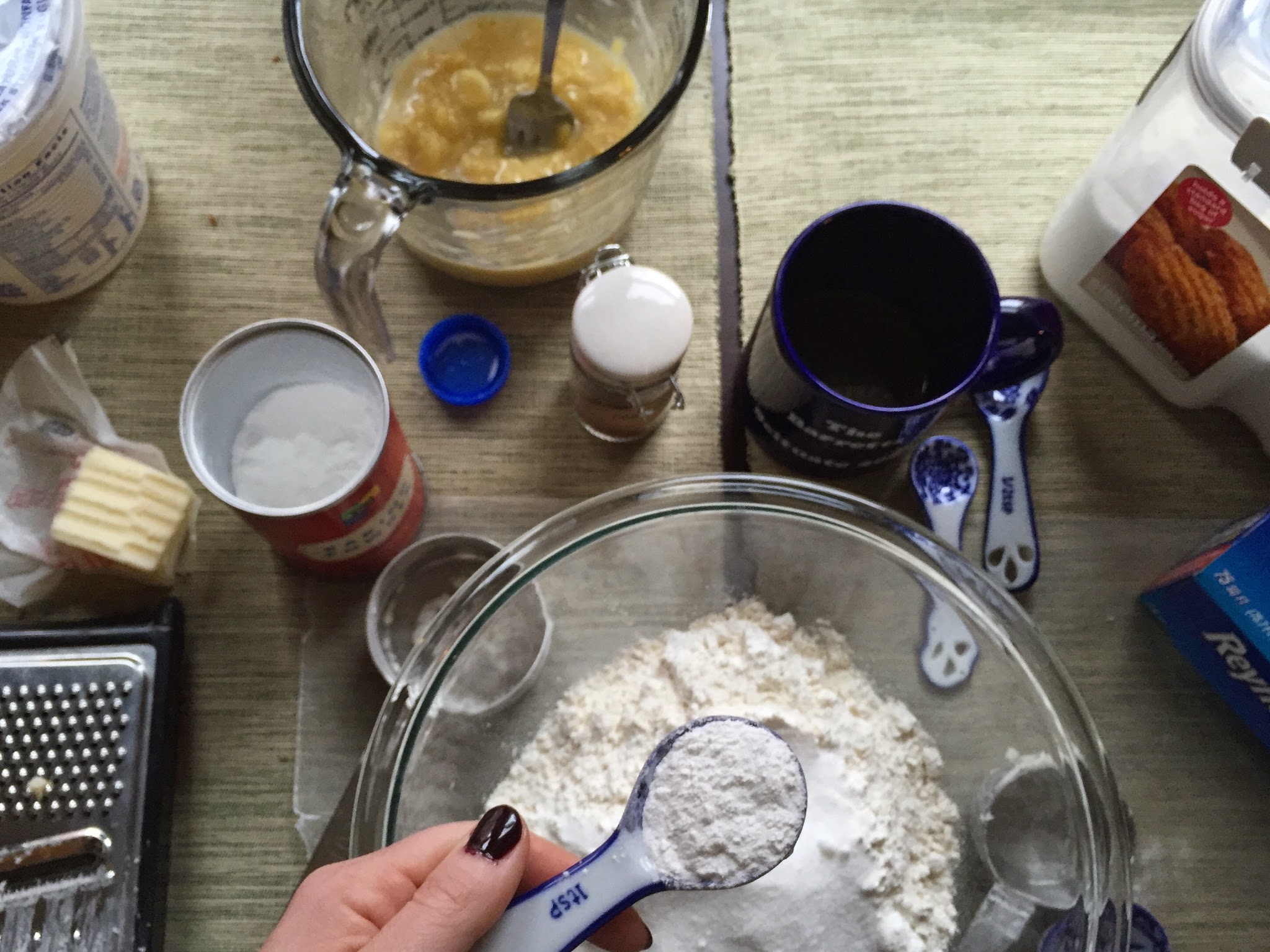 banana bread scones (+ nutella) — image 2