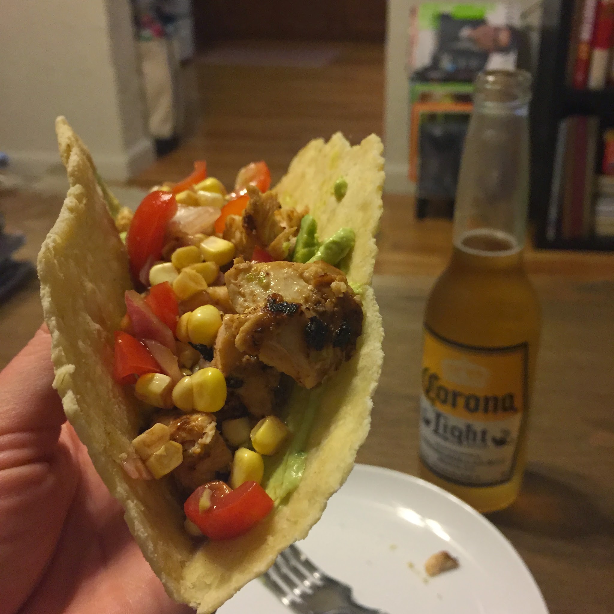 Lime ginger chicken tacos ... with tomato corn salsa — image 2