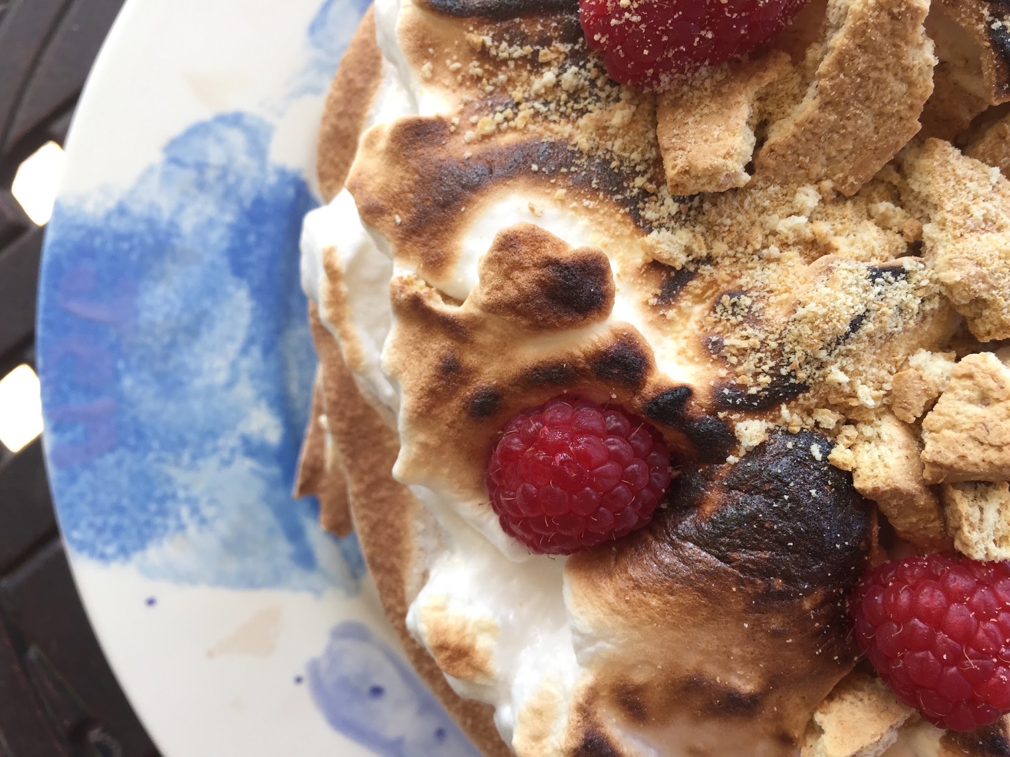 raspberry smores pavlova — image 1