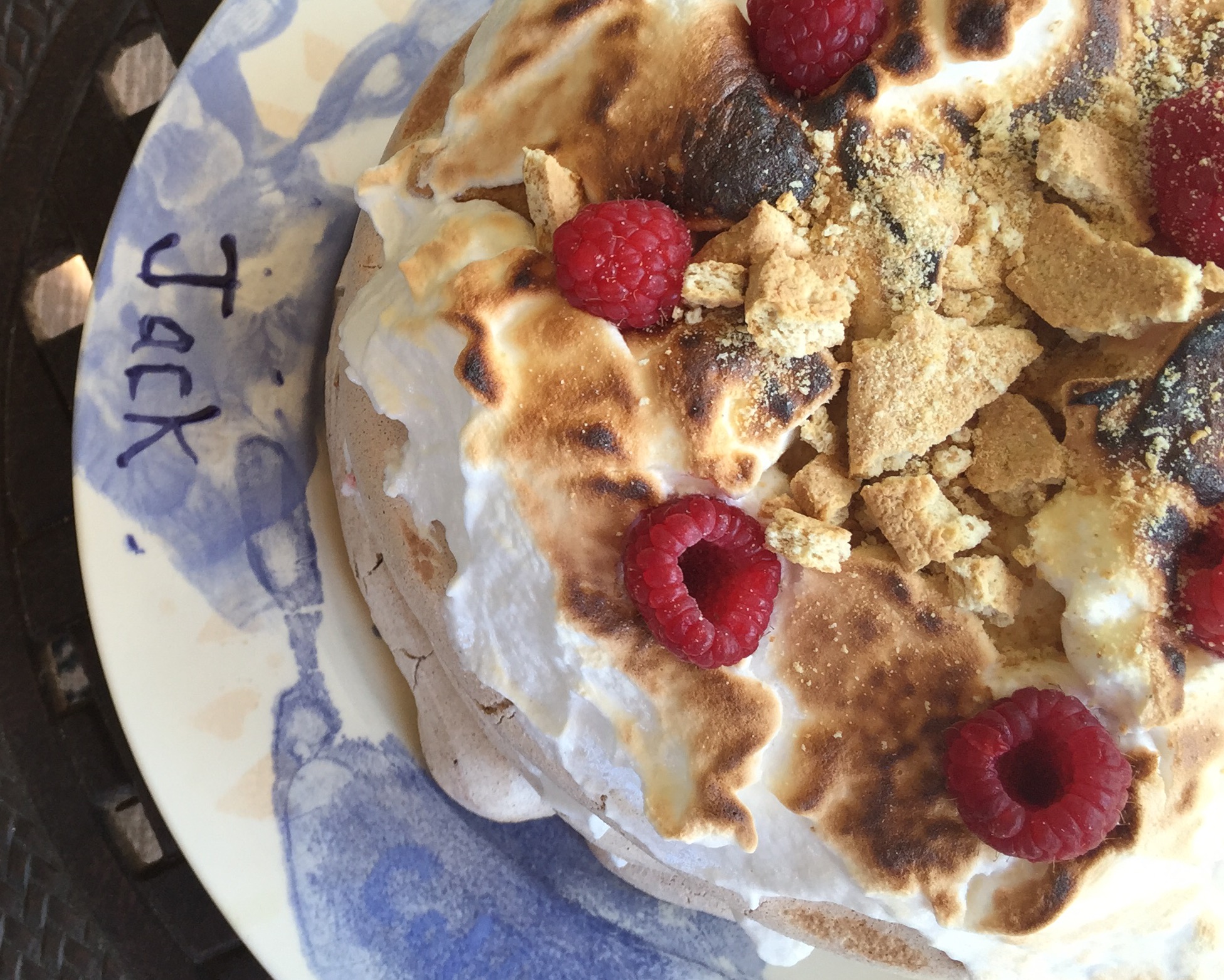 raspberry smores pavlova — image 2