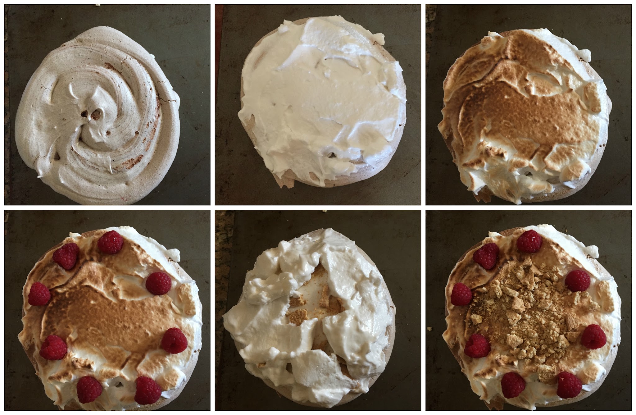 raspberry smores pavlova — image 3
