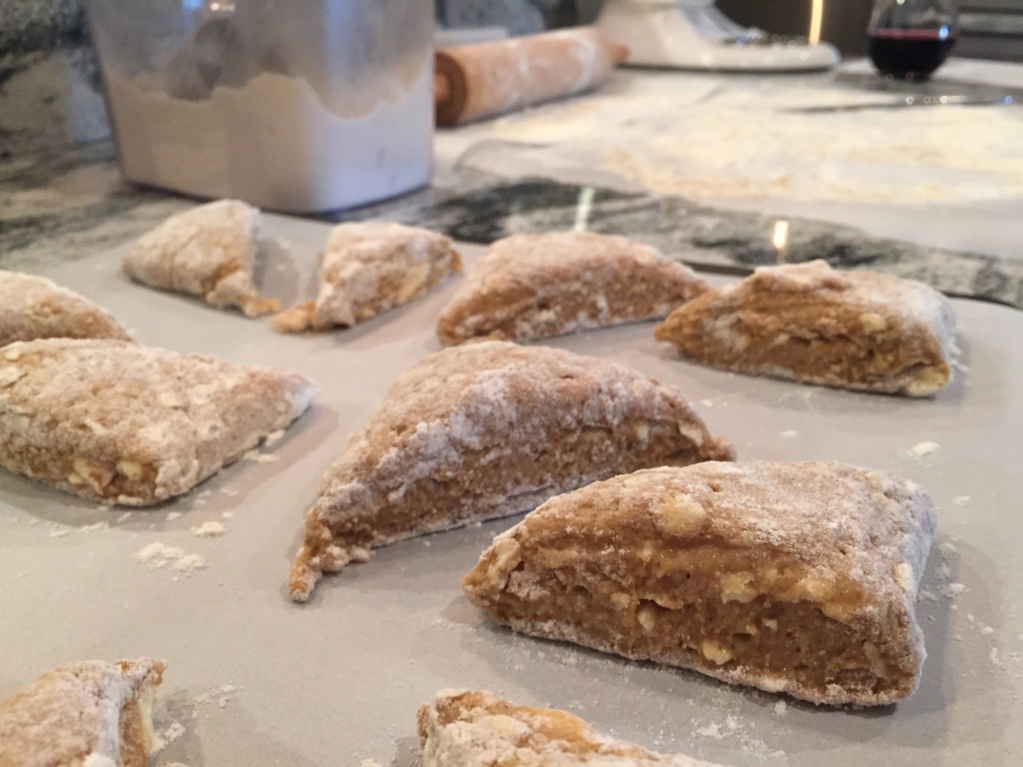 gingerbread scones with maple glaze — image 4