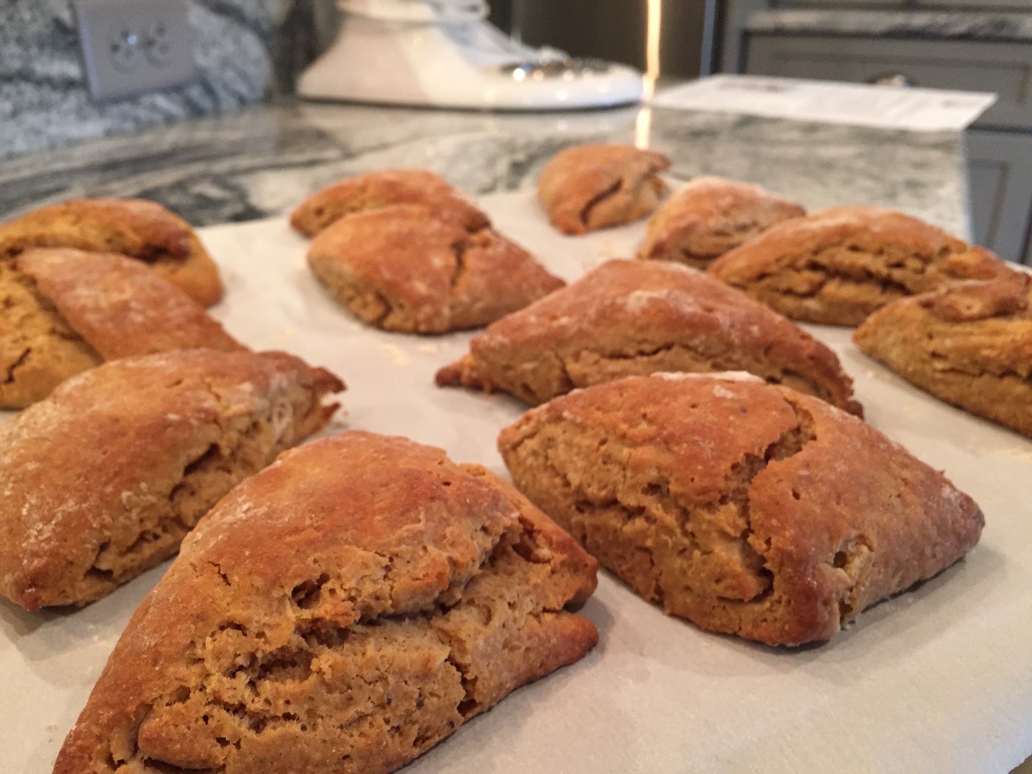 gingerbread scones with maple glaze — image 5