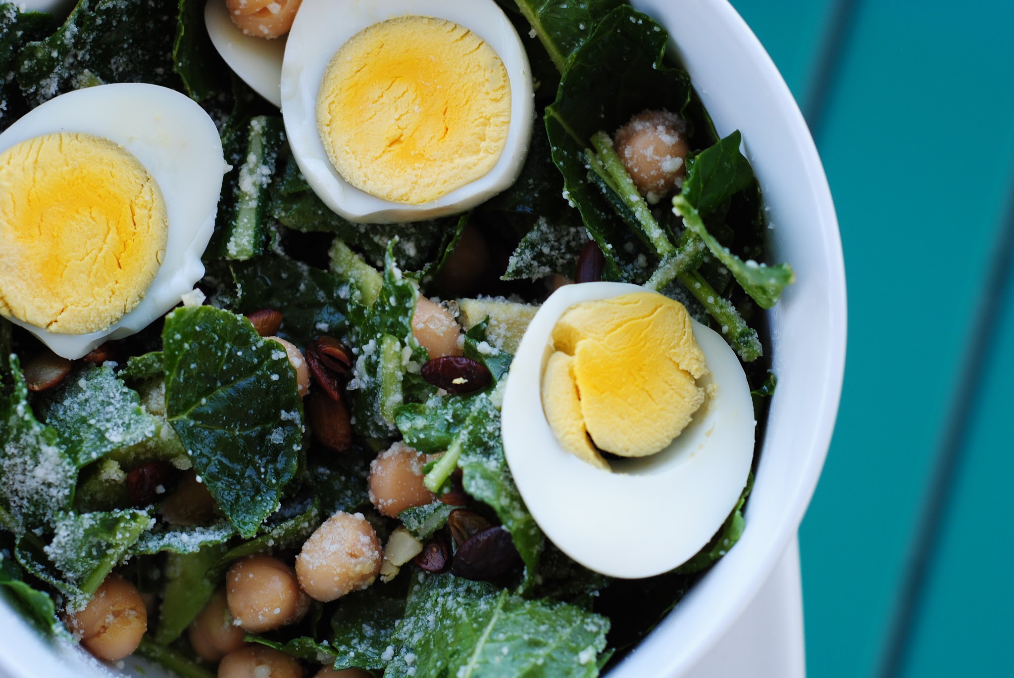 marinated kale parmesan salad — image 4