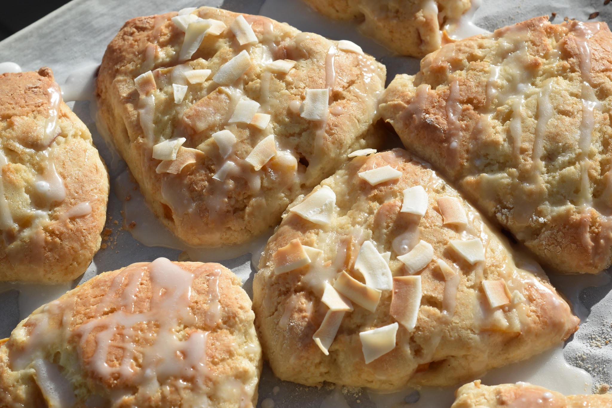 peach coconut scones — image 3