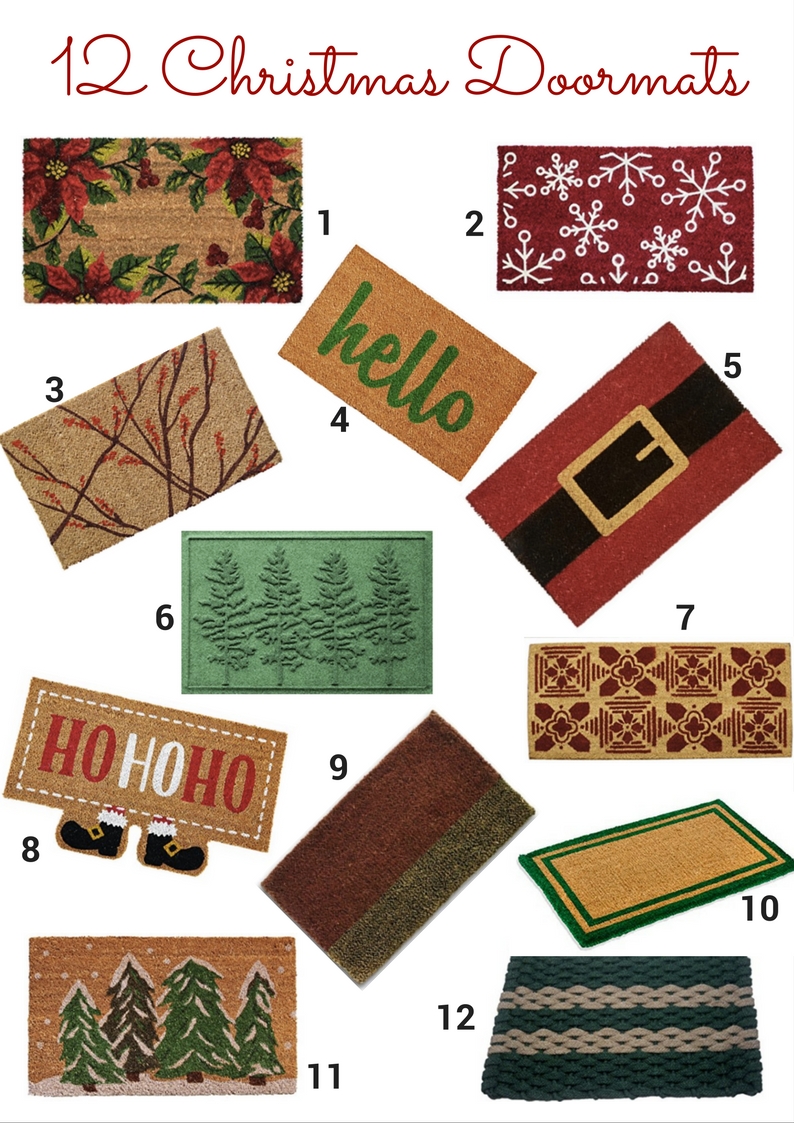 Christmas Doormat Roundup // Decor