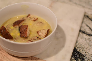 corn chowder with chicken sausage — image 1