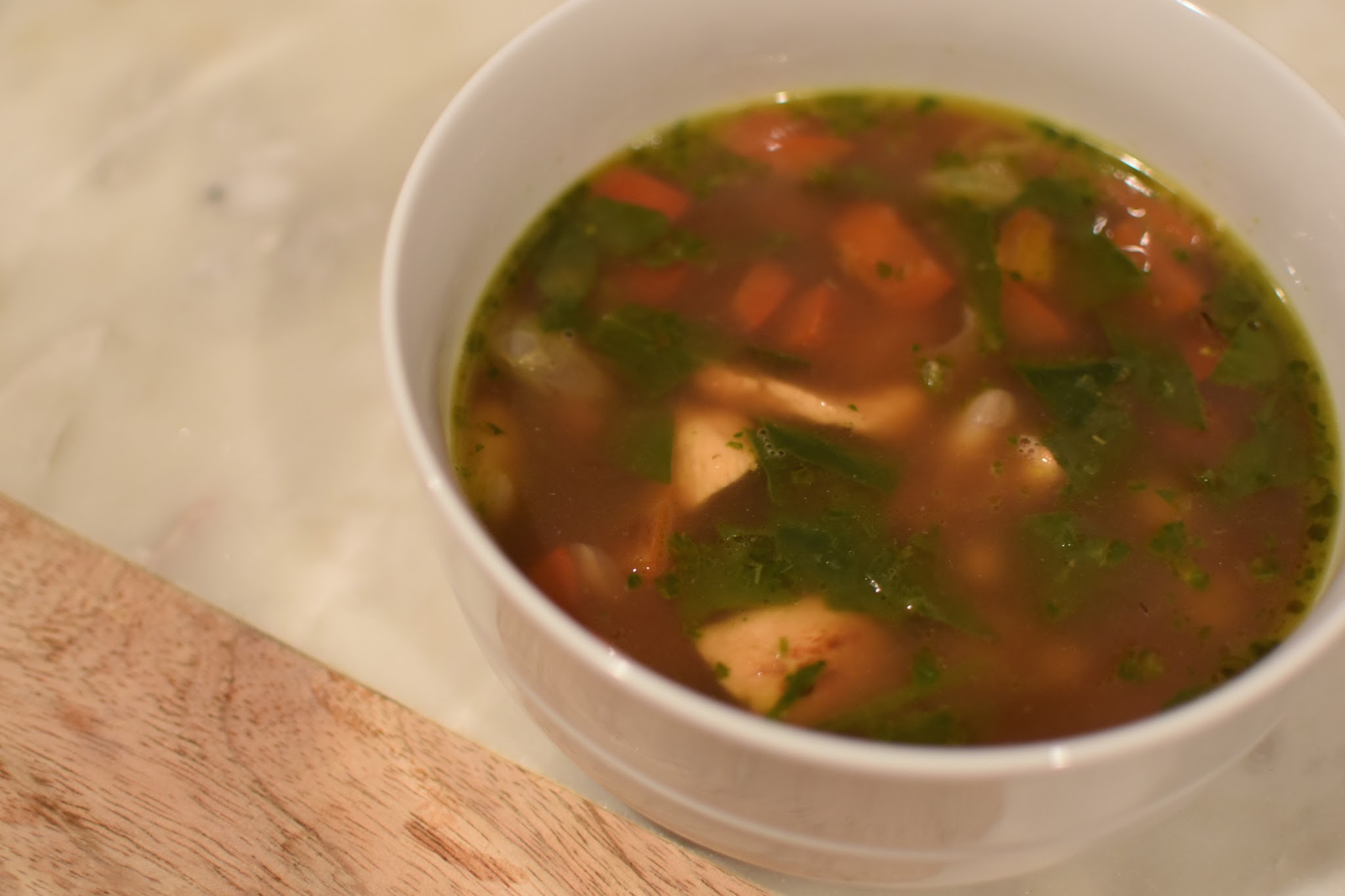 chicken & spinach soup with fresh pesto — image 3