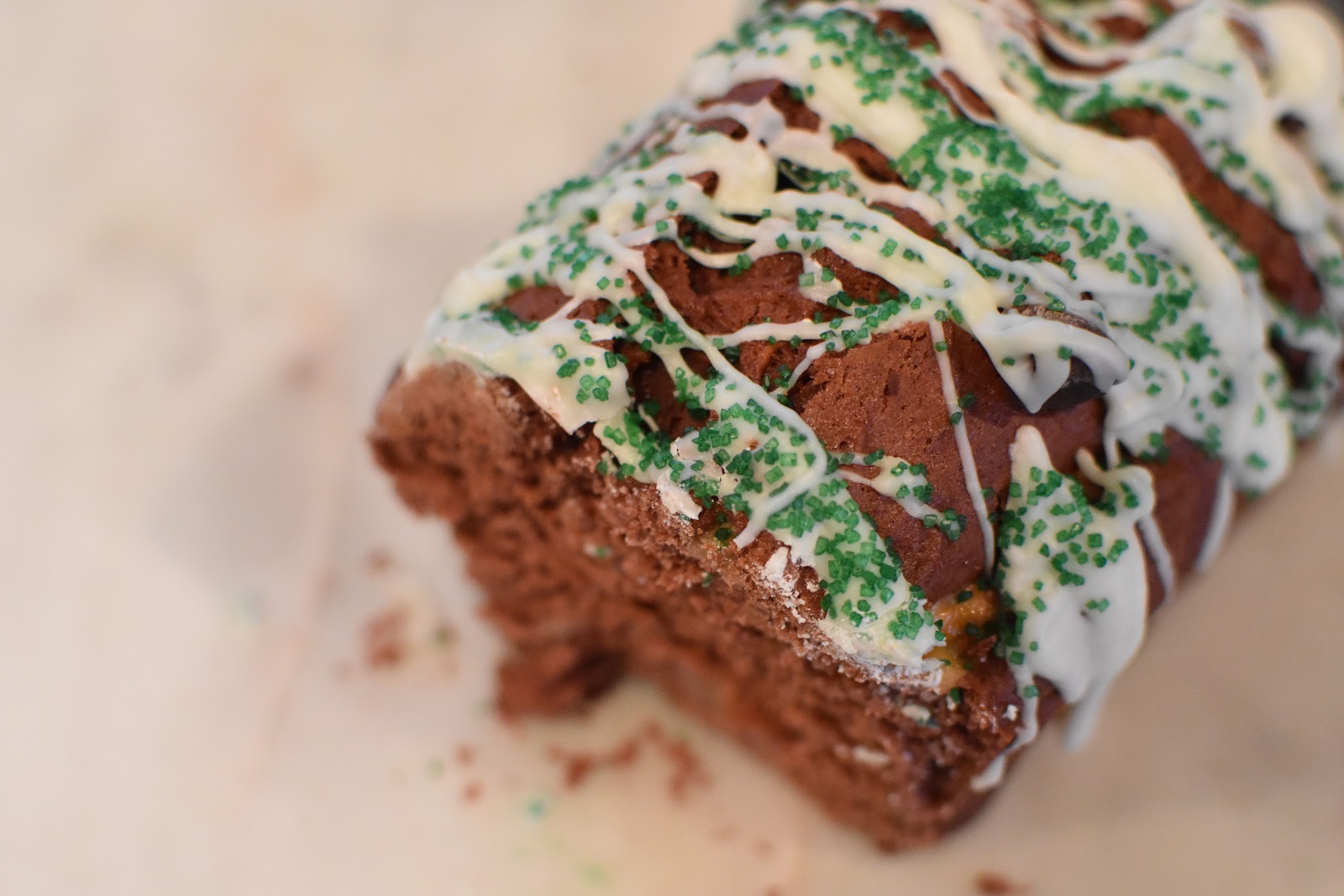 red velvet banana nut bread