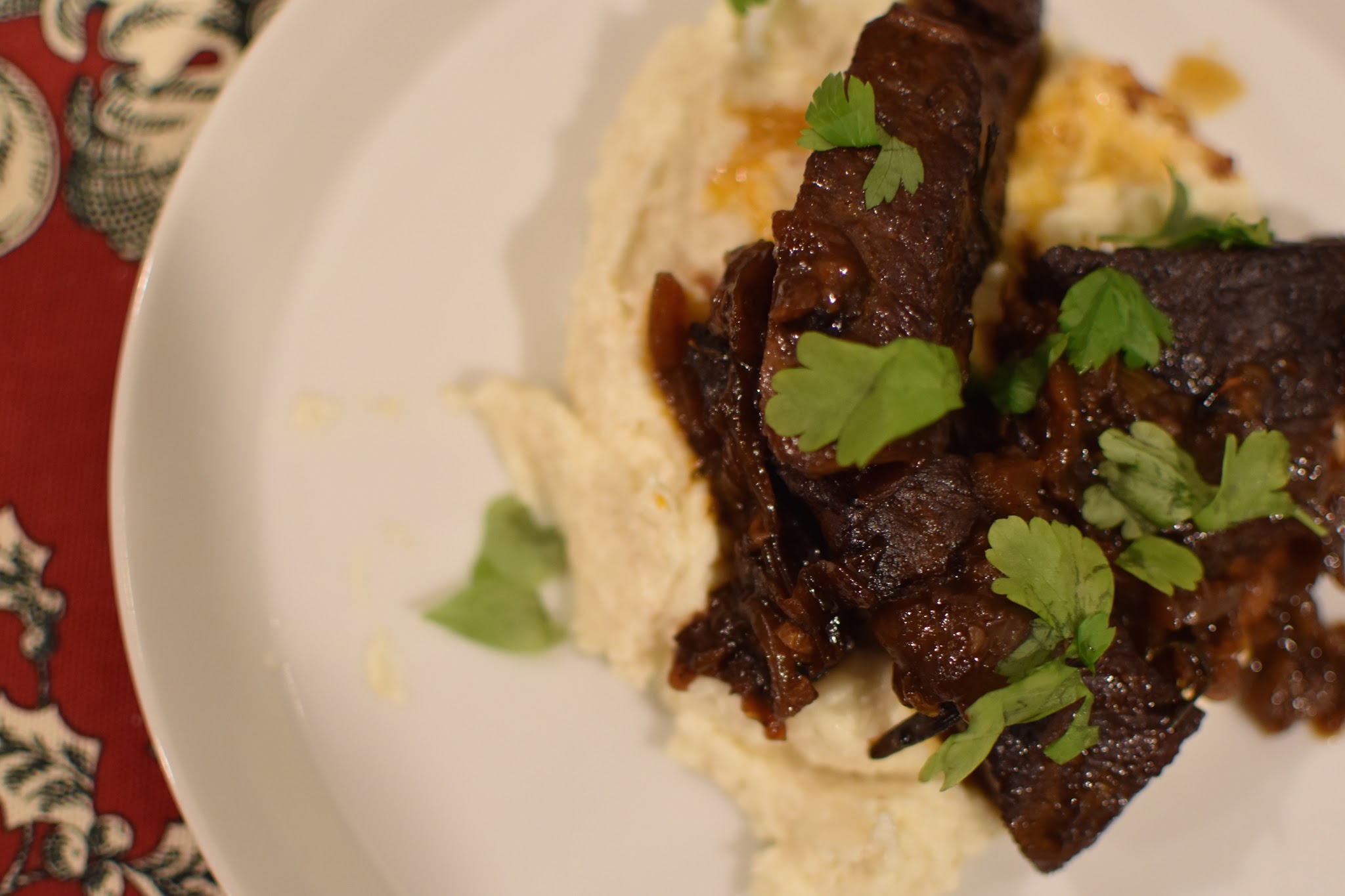 Rosemary and Garlic braised short ribs