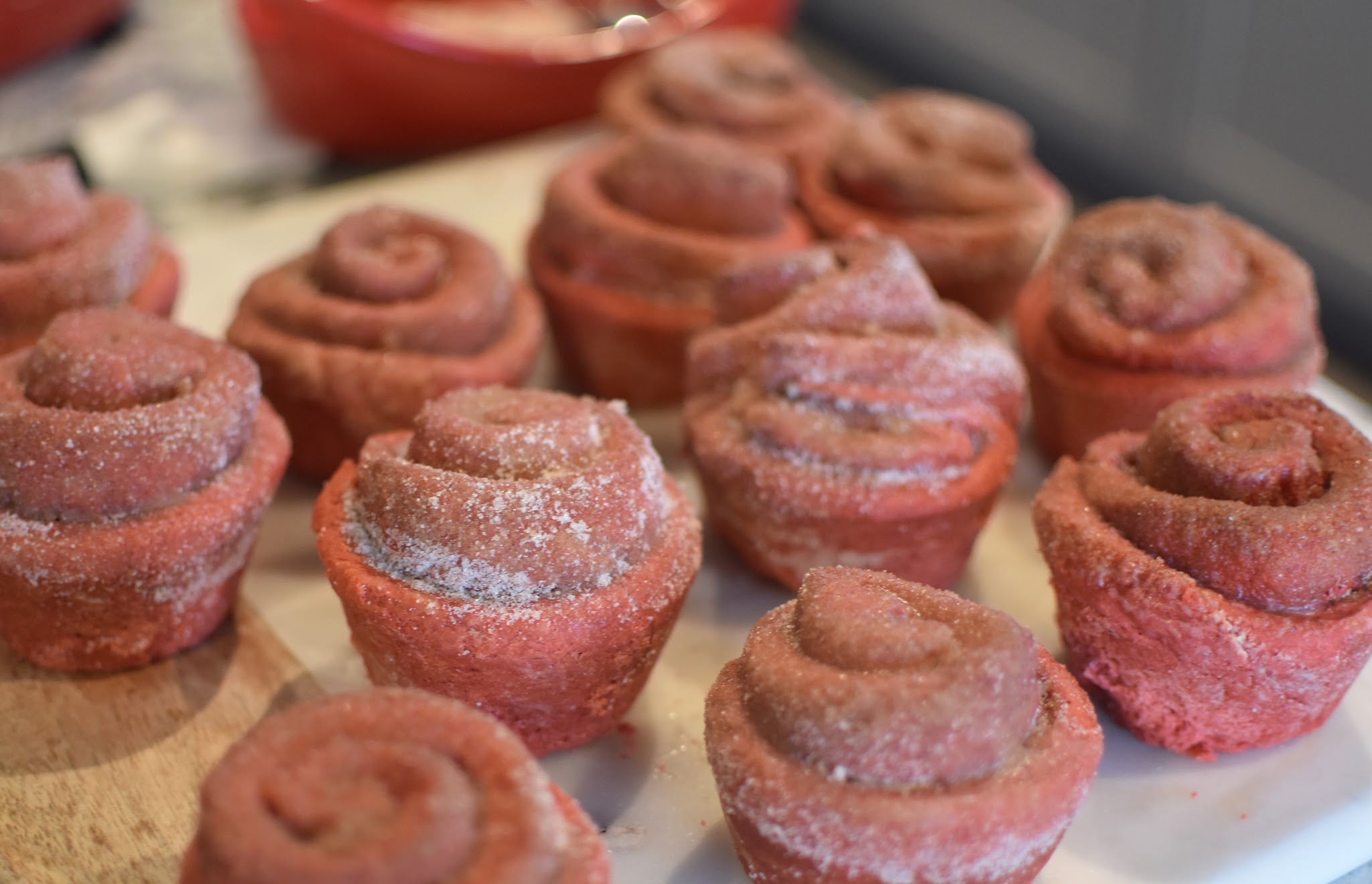 red velvet morning buns