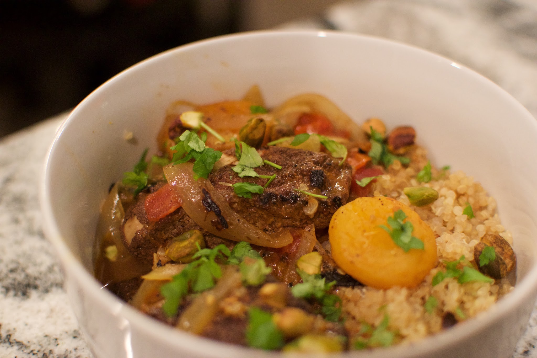chicken tagine with apricots and pistachios