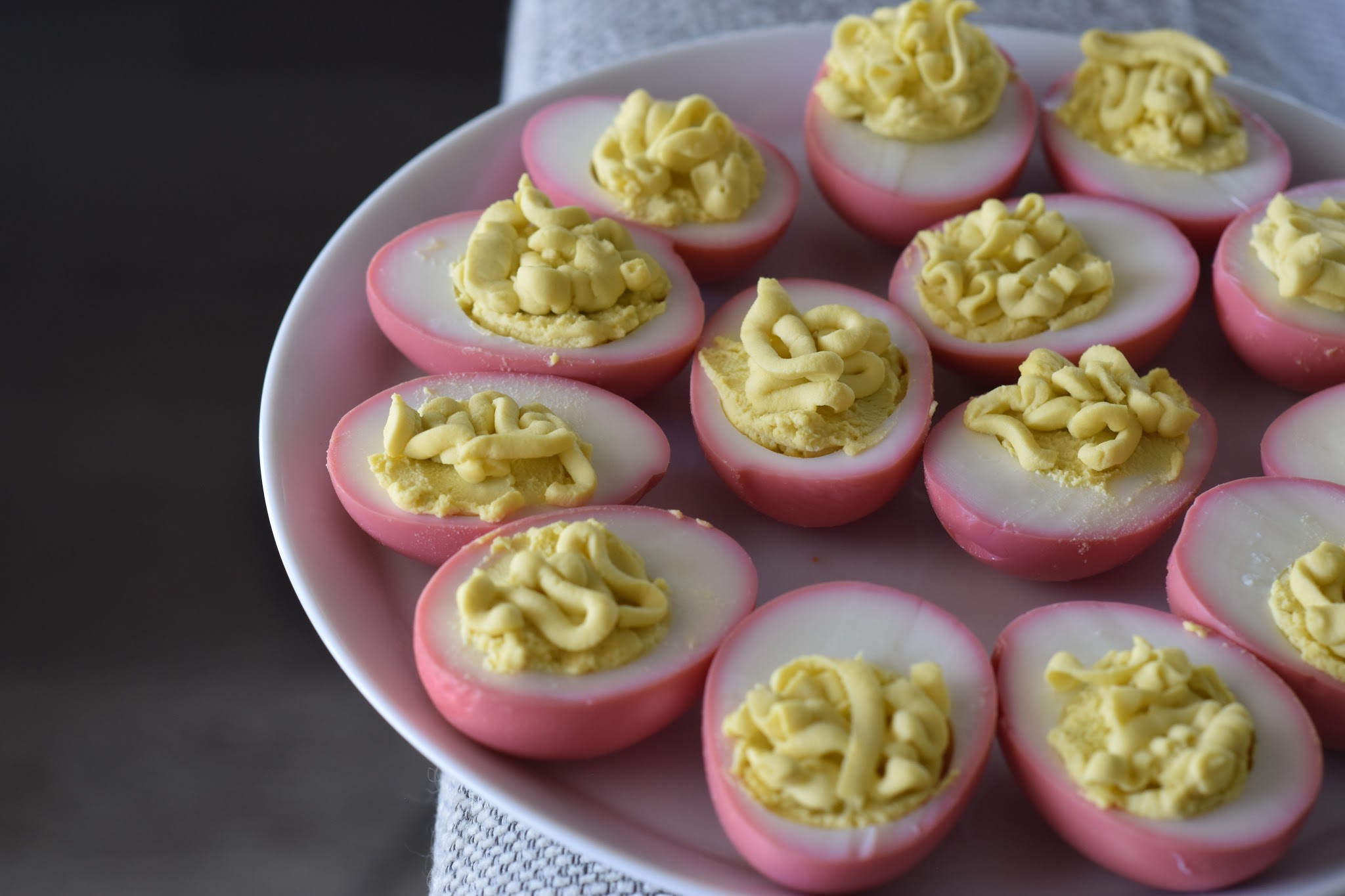 beet pickled deviled eggs