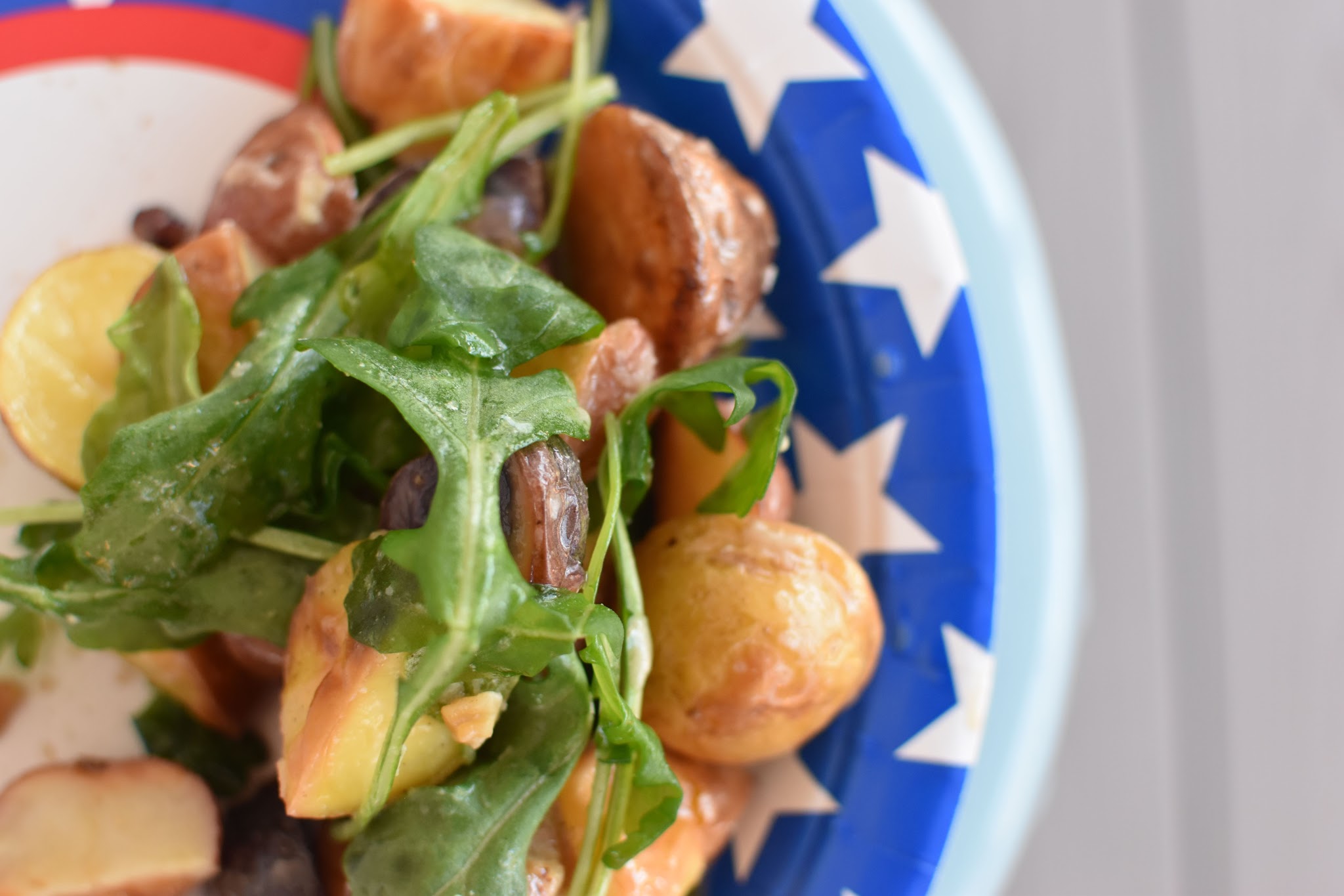 Roasted Potato Salad with Mustard-Walnut Vinaigrette