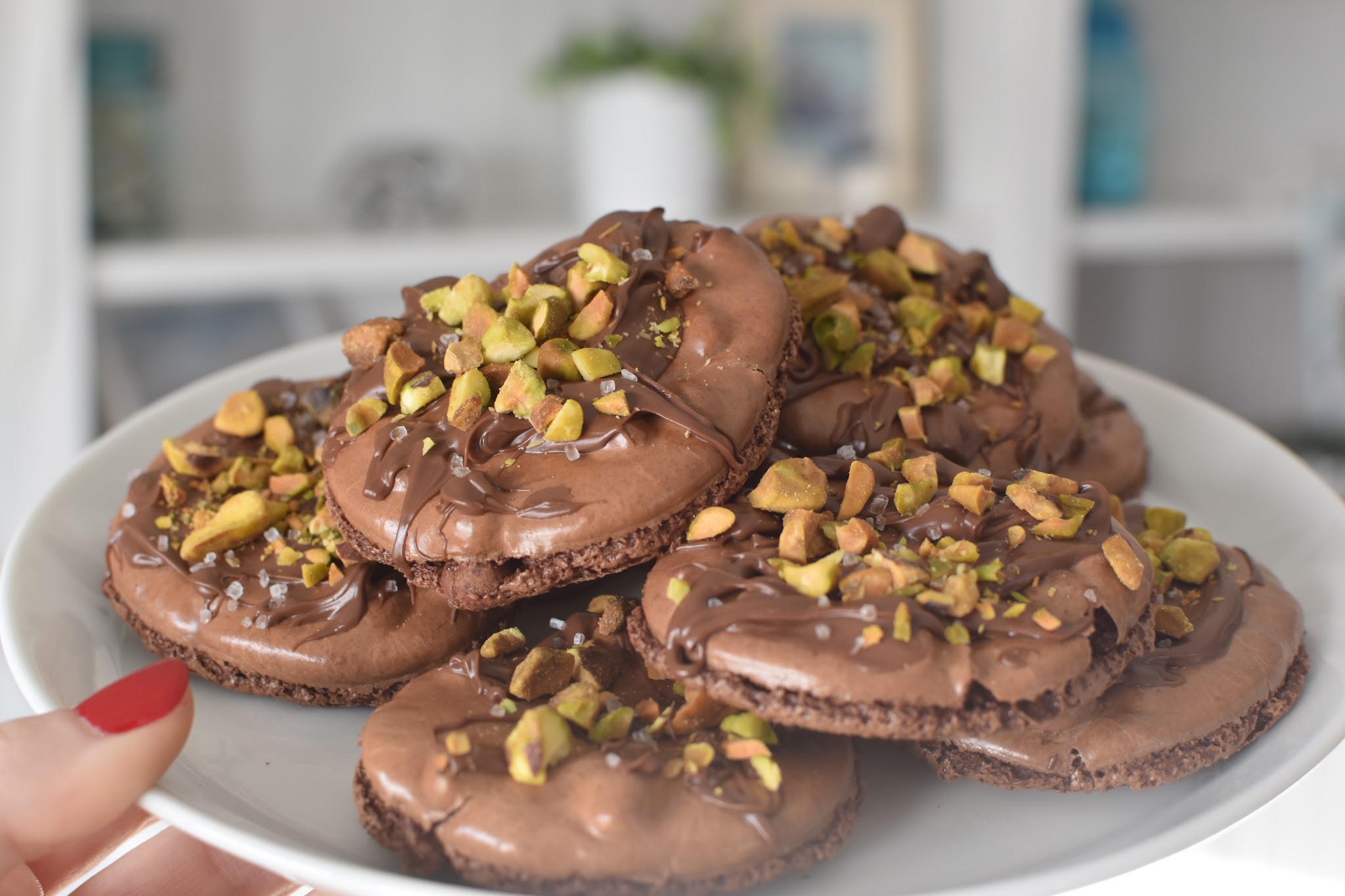 chocolate pistachio cookies — image 3