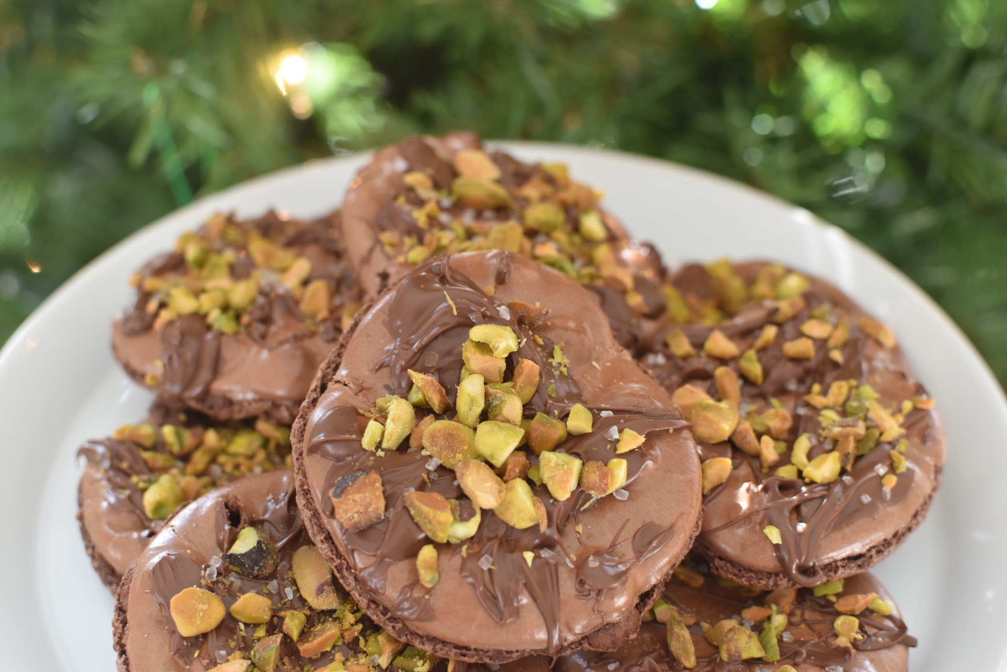 chocolate pistachio cookies