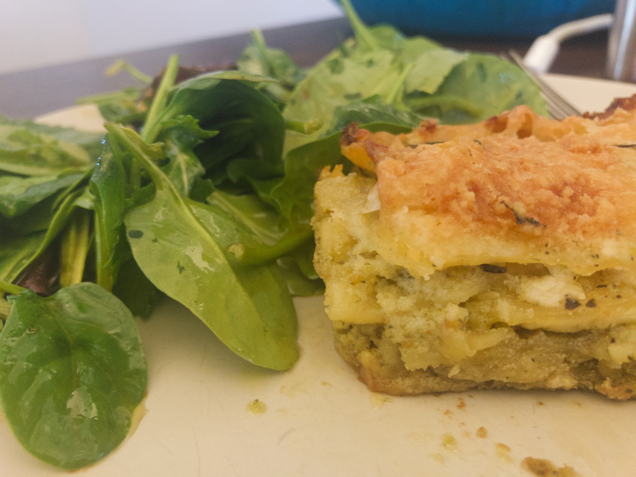 fennel and pistachio lasagna