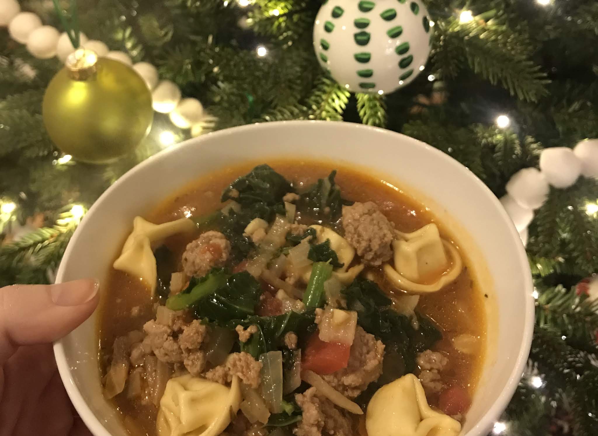 tortellini kale sausage soup