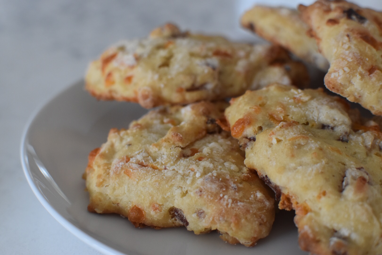 ham and cheddar scones