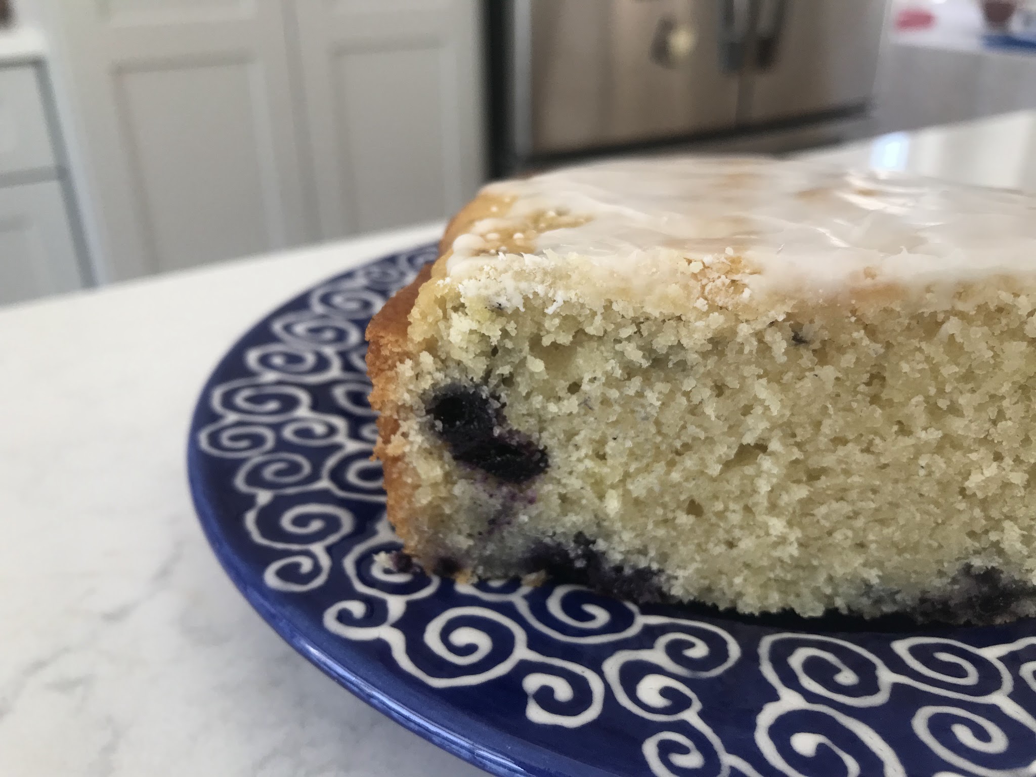 very delicious blueberry cake