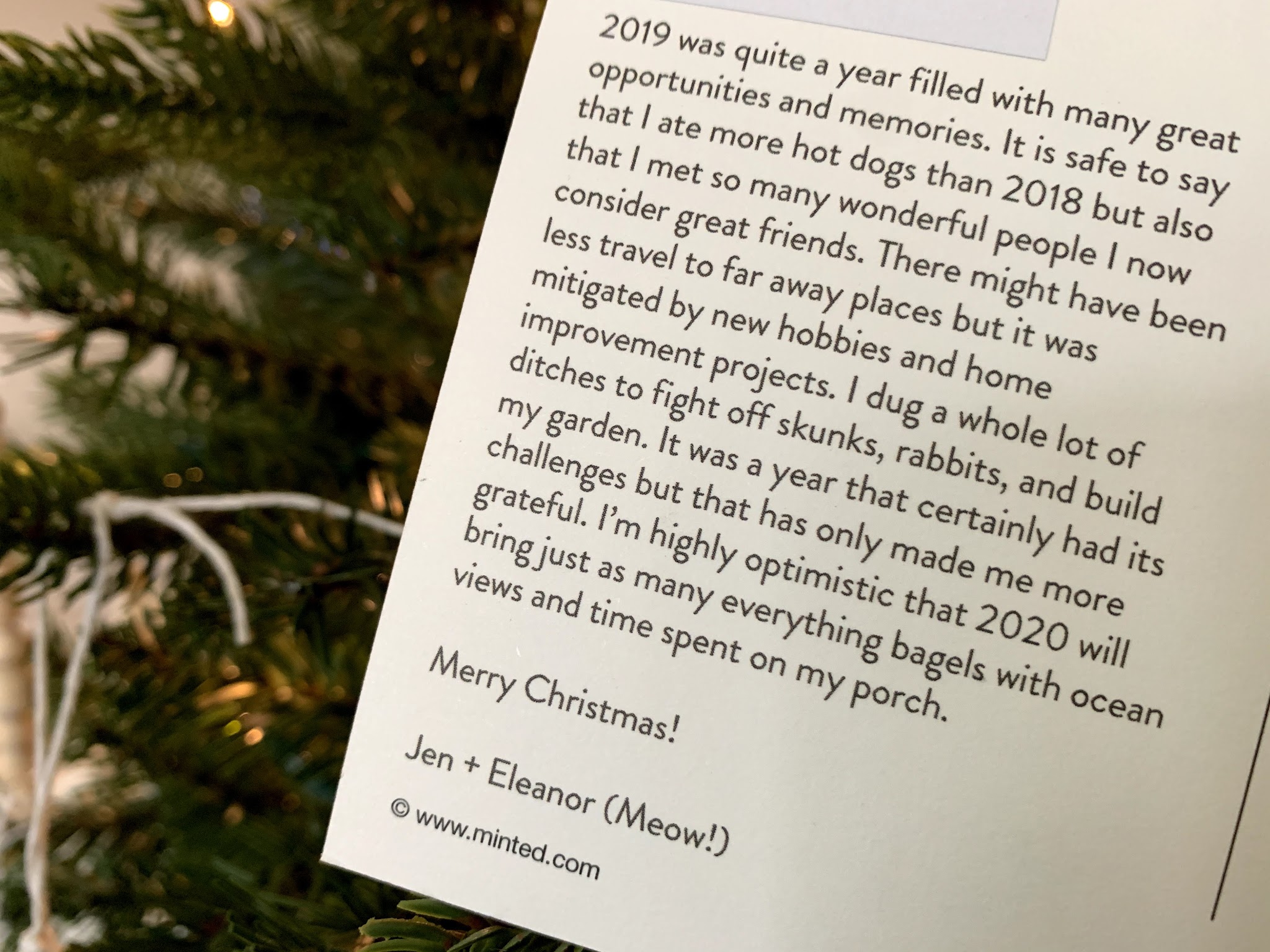 my 2019 christmas card — image 2